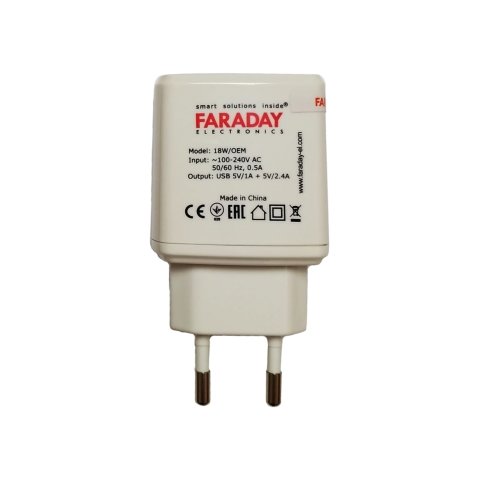 AC DC преобразователь Faraday WM 18 Вт, 5 В, 2,4 А