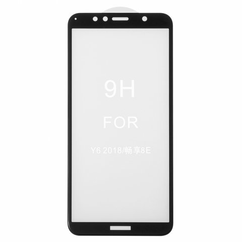Защитное стекло All Spares для Huawei Honor 7A Pro 5,7", Y6 2018 , Y6 Prime 2018 , 5D Full Glue, черный, cлой клея нанесен по всей поверхности
