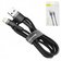 USB кабель Baseus Cafule, USB тип A, Lightning, 100 см, 2,4 А, черный, в нейлоновой оплетке, #CALKLF BG1