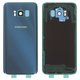 Задняя панель корпуса для Samsung G950F Galaxy S8, G950FD Galaxy S8, голубая, со стеклом камеры, полная, Original (PRC), coral blue