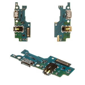 Шлейф для Samsung M215 Galaxy M21, M307F Galaxy M30s, M315 Galaxy M31, конектора навушників, конектора зарядки, з мікрофоном, Original PRC , плата зарядки