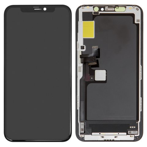 Дисплей для iPhone 11 Pro, чорний, з рамкою, Original PRC , #Self welded OEM