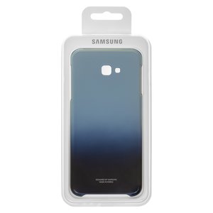 Чехол Gradation Cover для Samsung J415 Galaxy J4+, синий, прозрачный, поликарбонат, Original, #EF AJ415CLEGRU