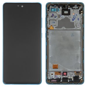 Дисплей для Samsung A725 Galaxy A72, A726 Galaxy A72 5G, синий, с рамкой, Original PRC 