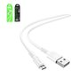 USB кабель Hoco X62, USB тип-A, micro-USB тип-B, 100 см, 2,4 А, білий, #6931474748713