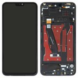 Дисплей для Huawei Honor 8X, Honor View 10 Lite, чорний, з рамкою, Оригінал (переклеєне скло), JSN-L21/JSN-L22/JSN-L23/JSN-L42/JSN-AL00/JSN-TL00