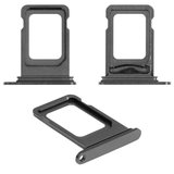Держатель SIM-карты для iPhone 11, черный, double SIM