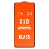 Защитное стекло для Oppo A36, A76, A96 4G, совместимо с чехлом, Full Glue, (без упаковки), черный