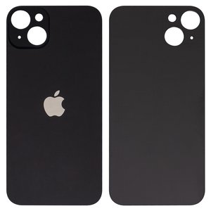 Задняя панель корпуса для iPhone 14 Plus, черная, не нужно снимать стекло камеры, Midnight, big hole