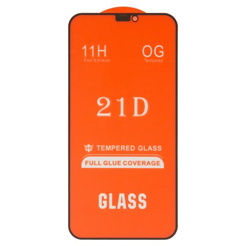 Защитное стекло для Apple iPhone 11, iPhone XR, совместимо с чехлом, Full Glue, без упаковки , черный, cлой клея нанесен по всей поверхности
