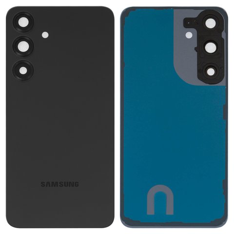 Задня панель корпуса для Samsung S936 Galaxy S25 Plus, чорна, синя, із склом камери, з компонентами, Original PRC , blue black