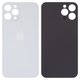 Задня панель корпуса для iPhone 12 Pro Max, срібляста, біла, не потрібно знімати скло камери, Original (PRC), big hole, silver