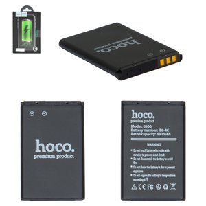 Акумулятор Hoco BL 4C для Nokia 6300, X2 00, Li Polymer, 3,7 В, 890 мАг