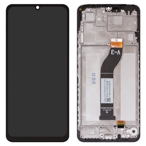Дисплей для Xiaomi Redmi 13C, черный, с рамкой, High Copy, LM5C4090F0 A1 