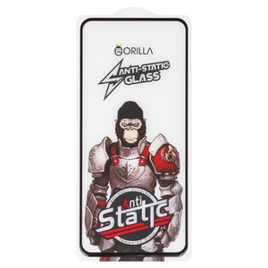 Защитное стекло Gorilla для Google Pixel 5a 5G, совместимо с чехлом, Full Glue, Anti Static, черный
