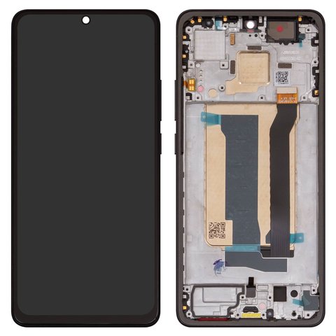 Дисплей для Xiaomi Poco X7 Pro, черный, с рамкой, Сopy, TFT , 2412DPC0AG, 2412DPC0AI