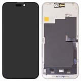 Дисплей JCID для iPhone 15 Pro Max, черный, с рамкой, High Copy, без ошибки, (OLED) soft, Diagnosable, 120Hz