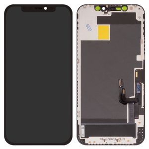Дисплей Wextom для iPhone 12, iPhone 12 Pro, черный, с рамкой, High Copy, без ошибки, OLED  soft, diagnosable