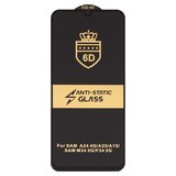 Захисне скло ESD 6D для Samsung A155 Galaxy A15, A156 Galaxy A15 5G, A245 Galaxy A24, A256 Galaxy A25, M156 Galaxy M15, M346 Galaxy M34, сумісне з чохлом, Full Glue, Anti-Static, (без упаковки), чорний
