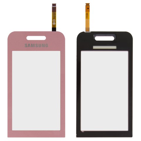 Touchscreen compatible with Samsung S5230 Star, pink 