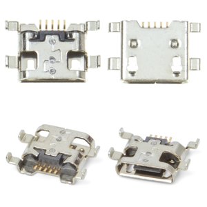 Charge Connector compatible with HTC G23, G24, G25, S720e One X, Z320e One S, Z520e One S, Z560e One S, 5 pin, micro USB type B 