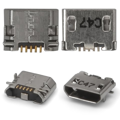 Charge Connector compatible with Nokia 610 Lumia, 5 pin, micro USB type B 
