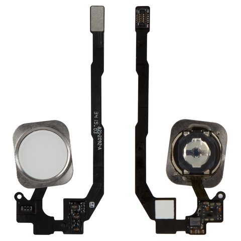 Cable flex puede usarse con iPhone 5S, iPhone SE, de botón HOME, blanco, con plástico