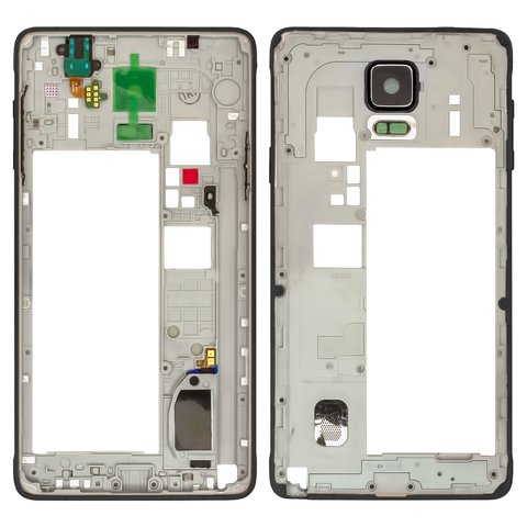 Parte media de carcasa puede usarse con Samsung N910H Galaxy Note 4, negra