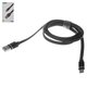 USB кабель Konfulon S78, USB тип-C, USB тип-A, 100 см, 3 A, черный
