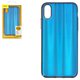 Case Baseus compatible with iPhone XS, (dark blue, with iridescent color, matt, plastic) #WIAPIPH58-JG03