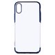 Case Baseus compatible with iPhone XS, (dark blue, transparent, plastic) #WIAPIPH58-DW03