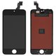 LCD compatible with Apple iPhone 5C, (black, with frame, AAA, Tianma+)