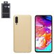 Case Nillkin Super Frosted Shield compatible with Samsung A705F/DS Galaxy A70, (golden, matt, plastic) #6902048176539