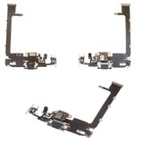 Cable flex puede usarse con iPhone 11 Pro Max, del conector de carga, del conector de auriculares, verde, con micrófono, Original (PRC)