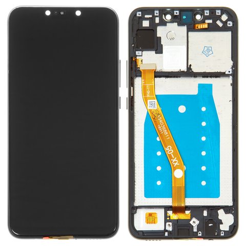 LCD compatible with Huawei Nova 3i, P Smart Plus, black, with frame, High Copy 
