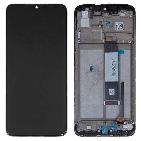 Дисплей для Xiaomi Poco M3, Redmi 9T, черный, с рамкой, Original PRC 