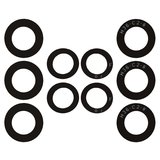 Camera Lens compatible with Samsung A536 Galaxy A53 5G, (black, without frame, set 5 pcs.)