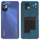Housing Back Cover compatible with Xiaomi Redmi Note 10 5G, (dark blue, with camera lens, nighttime blue)