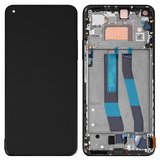 Pantalla LCD puede usarse con Xiaomi Mi 11 Lite 5G NE, negro, con marco, Original (PRC)