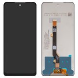 LCD compatible with Tecno Spark 20 Pro (KJ6); Infinix Hot 40 (X6836), Hot 40 Pro (X6837), (black, without frame, original (change glass) , TXDI680QBQPX)