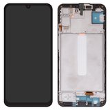 Дисплей для Samsung M346 Galaxy M34, черный, с рамкой, Оригинал (переклеено стекло)
