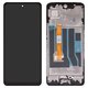 Pantalla LCD puede usarse con Realme C67 5G, negro, con marco, High Copy