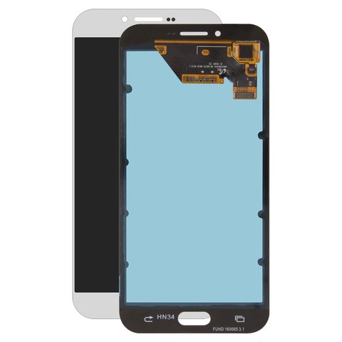 LCD compatible with Samsung A810 Dual Galaxy A8 2016 , silver, without frame, original change glass 