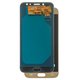 LCD compatible with Samsung J730 Galaxy J7 (2017), (golden, with light adjustable, Best copy, without frame, Copy, (TFT))