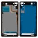 LCD Binding Frame compatible with Sony D6502 Xperia Z2, D6503 Xperia Z2, (black, frame - refurbished)