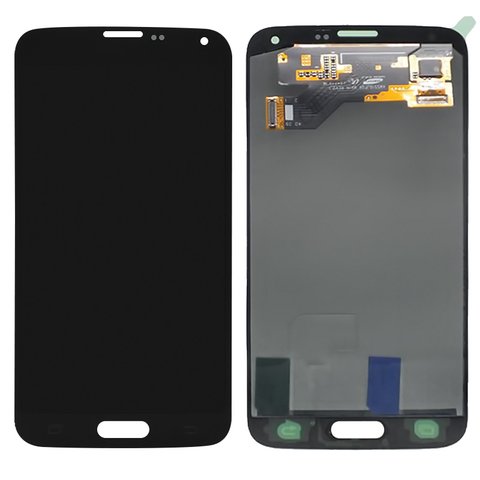 LCD compatible with Samsung G903 Galaxy S5 Neo, black, without frame, original change glass 