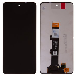 LCD compatible with Motorola Moto E32, Moto E32s, black, without frame, High Copy 
