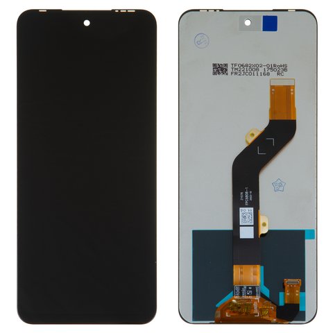 LCD compatible with Infinix Hot 12 Play NFC, black, without frame, High Copy, X6816D 