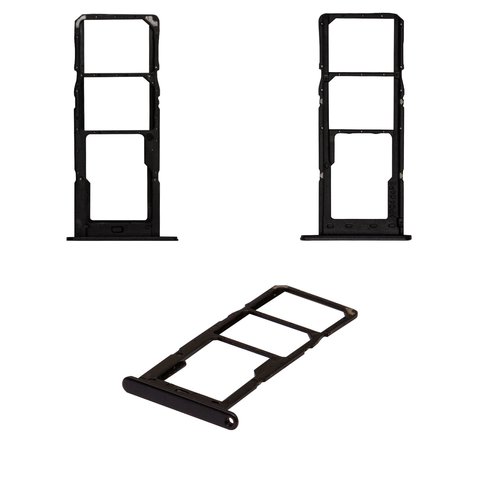 SIM Card Holder compatible with Samsung A245 Galaxy A24, black 