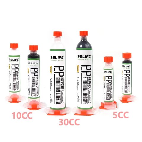 Glue RELIFE RL 035A, polyurethane, black, for gluing back covers, for display frames, 5 ml 